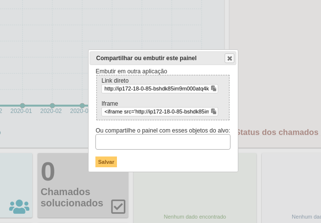 Compartilhando Painéis no GLPI 9.5
