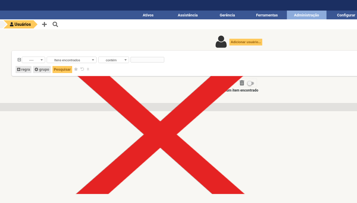 GLPI - Criando usuario super-admin via banco de dados