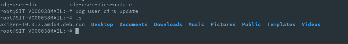 Como recriar todas as pastas de /home/user  com um comando via terminal
